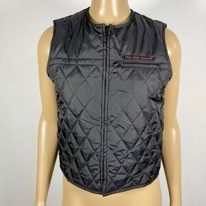 Polo Jeans Company Quilted Black Vest Y2K Size Small